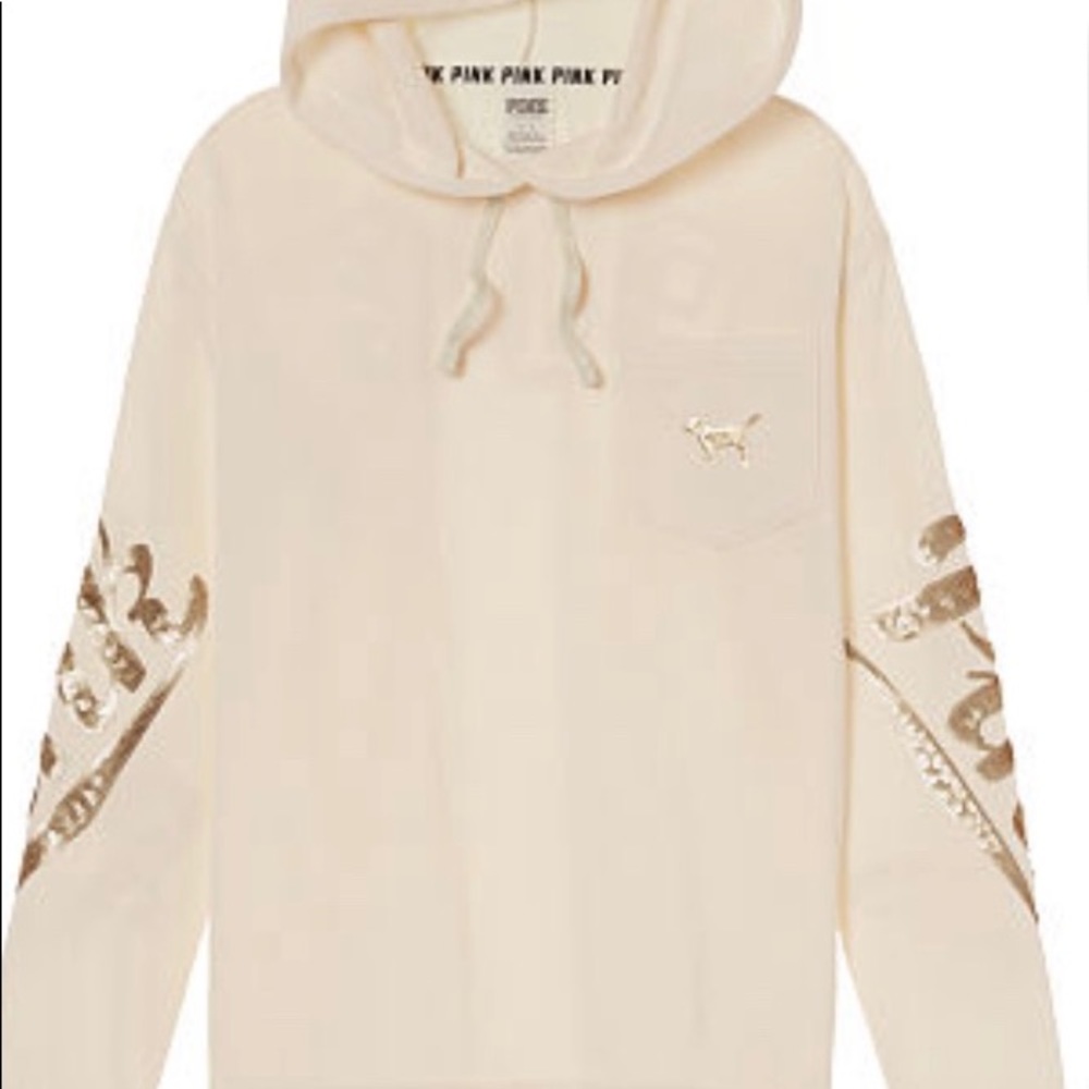 Victoria’s Secret PINK sequin campus hoodie